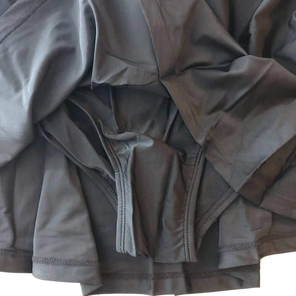 Shapermint High-Waisted Full Coverage Swim Skirt Built in Brief Black XL - Picture 3 of 5